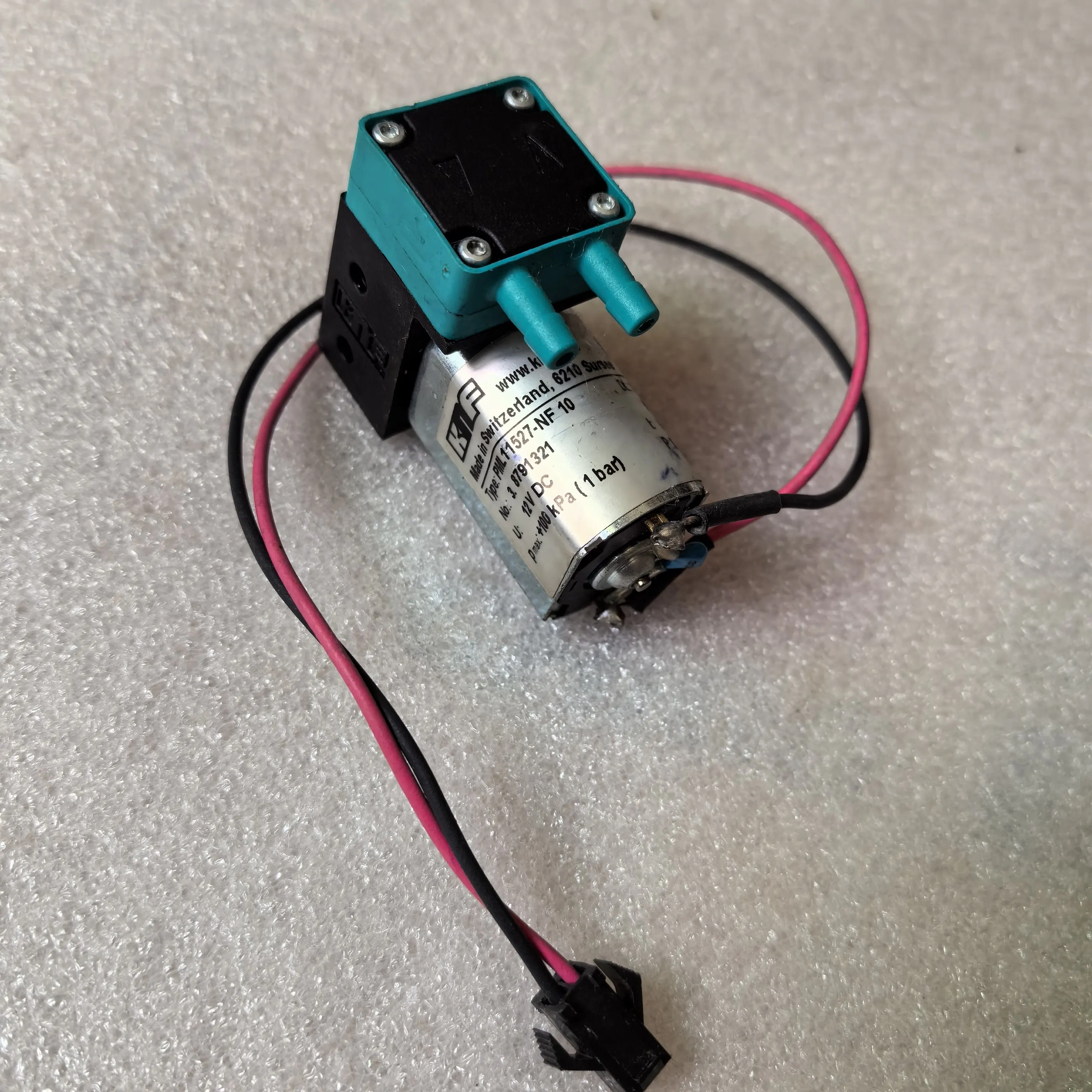 Miniature Diaphragm Liquid Pump PML11527-NF10 12V 3.7W 1bar Used Machine