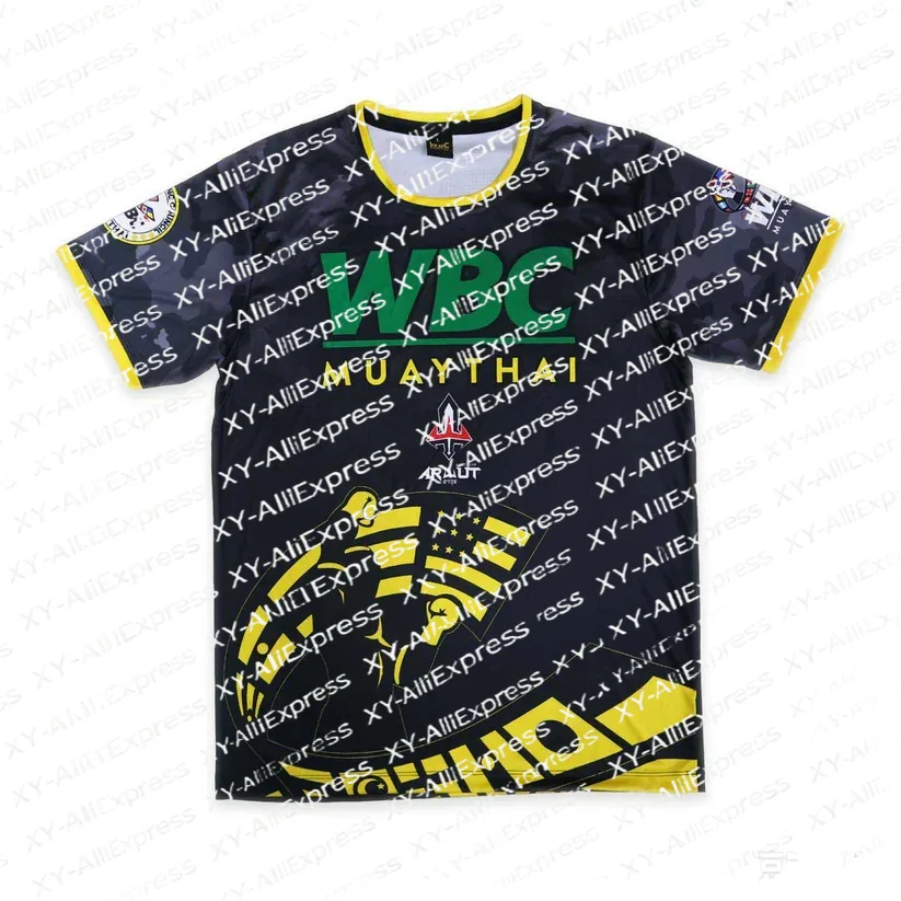 Connect with Fellow Passionate Combat Sports Lovers for Gym Meetups in Breathable Quick-dry Muay Thai Graphic Print T-shirt
