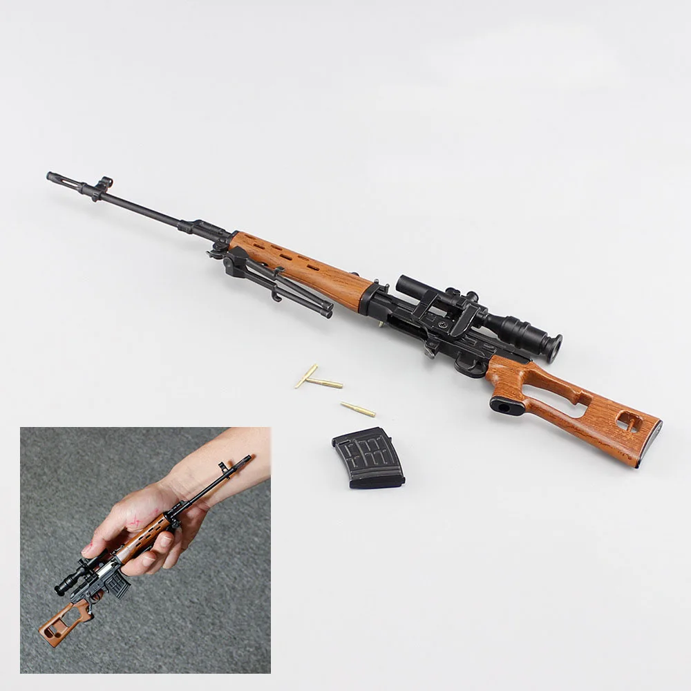 1/3 Miniature SVD Dragunov Toy Gun Model 1:3 Scale Diecast Metal Die cast metal & plastic parts Build Kit