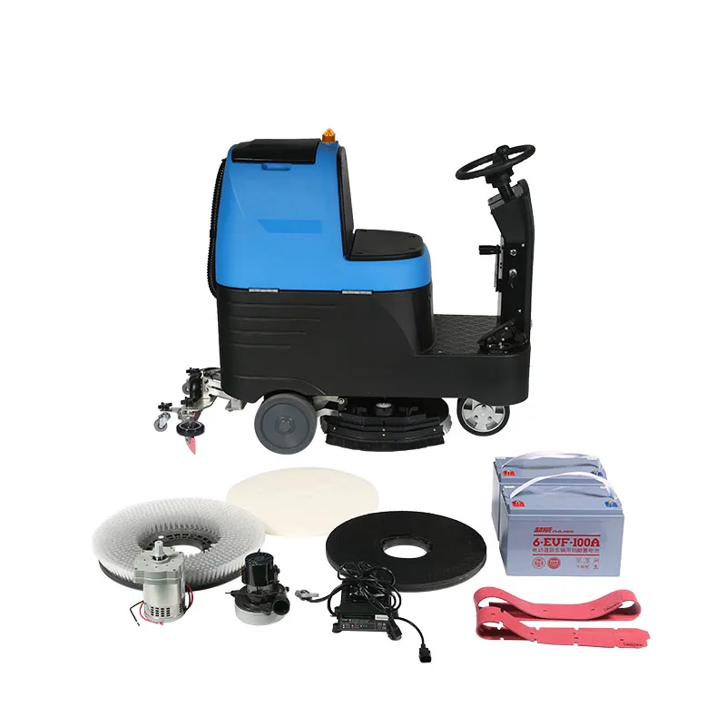 Single Disc Ride On Floor Scrubber Warehouse Floor Scrubbing Machine Floor Scrubber