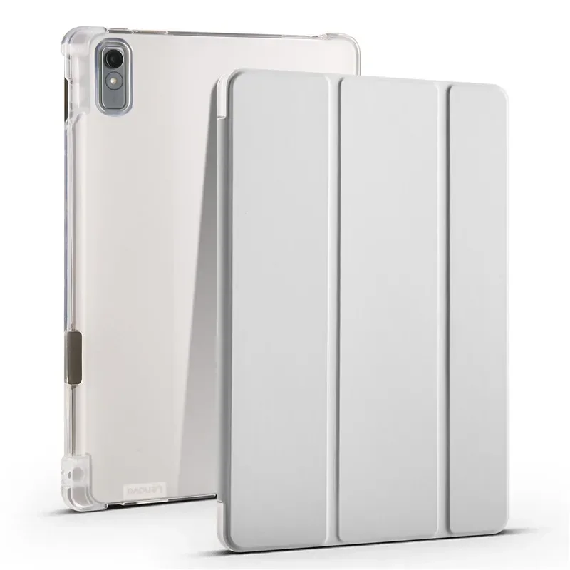 Tablet Case for Lenovo Tab P11 2nd Gen M11 2024 Case Pen Holder Trifold PU Flip Leather Soft Back Stand Tablet Protection Cover