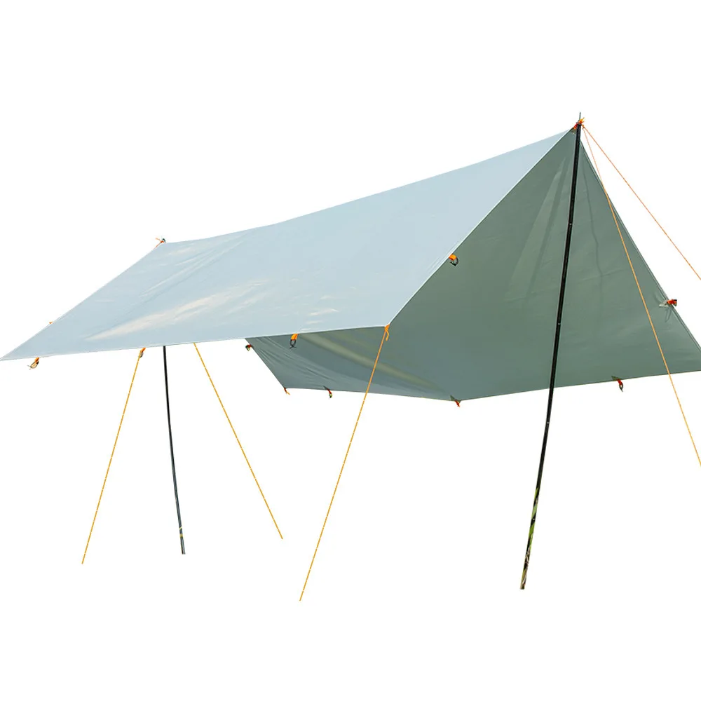 Vinyl canopy outdoor tent rear canopy camping camping beach sunshade tent coated with silver oxford cloth