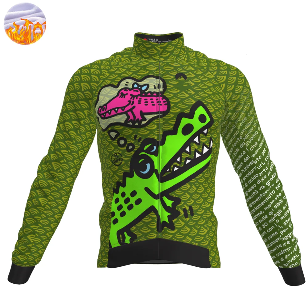 

Men Cycling Jacket Winter Bicycle Coat Long Sleeve Thermal Fleece jersey Running Biker Riding Clothing Mtb Bicycle Clothes Set
