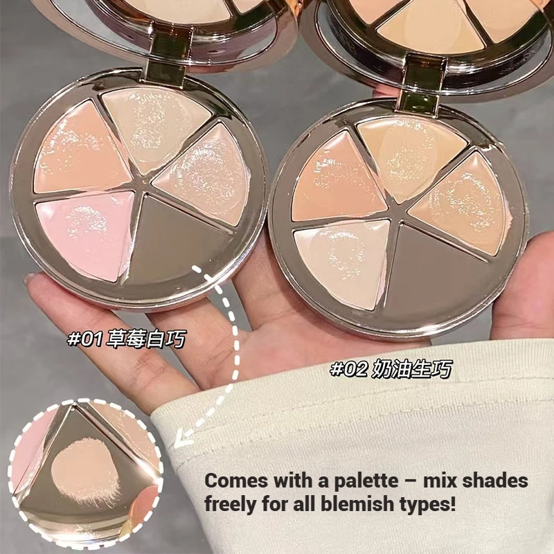 Flower Knows Sweetie Bear 4 colori tavolozza di crema correttore che copre le occhiaie copertura completa viso illumina il trucco del contorno