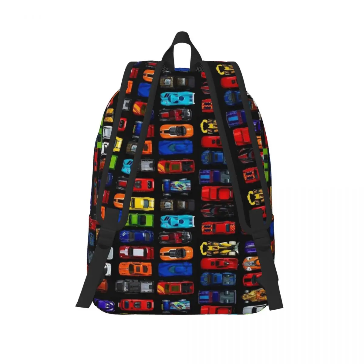 Cars And Construction Truck Backpack Middle High College School Student Book Bags Teens Canvas Daypack Outdoor