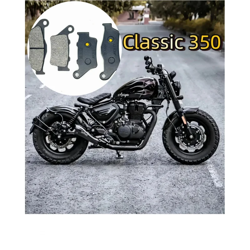 

Motorcycle Front Rear Brake Pads For Royal Enfield Classic 350 2019-2023 Elrctra 350 2019-2023 METEOR 350 2021-2023 350cc
