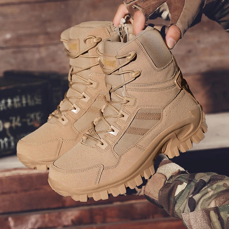 

Высокие походные ботинки, прочные уличные тактические ботинки, ботинки для пустыни, зимние ботинки, мужская обувь для кемпинга очень большого размера