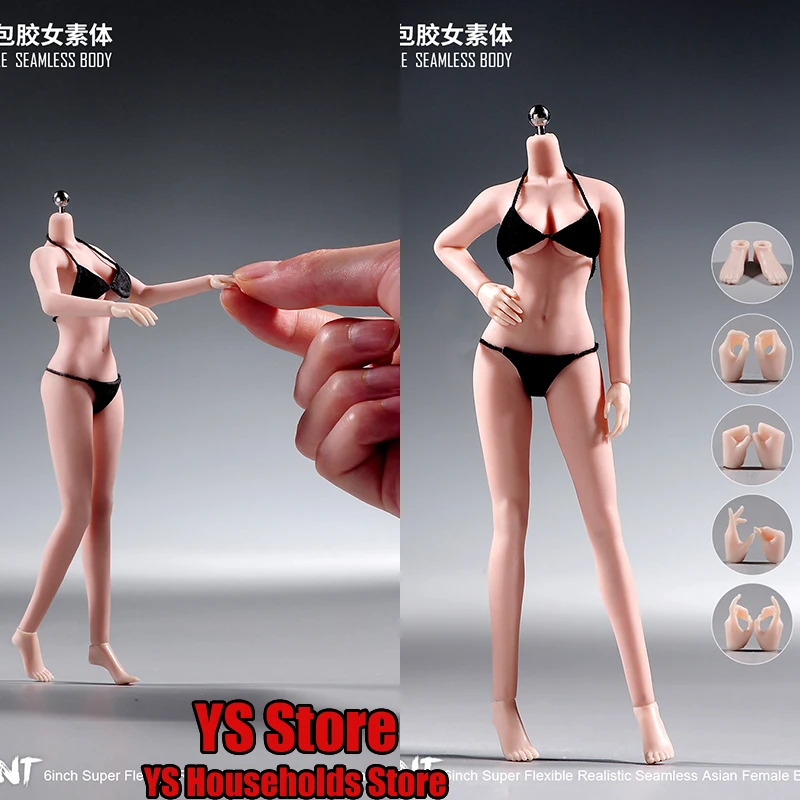 

Гибкая Semaless азиатская Женская Suntan White Body, ANT 1/12, восстановленная высокодетализированная модель игрушек для 6-дюймовых фигурок девушек, украшение