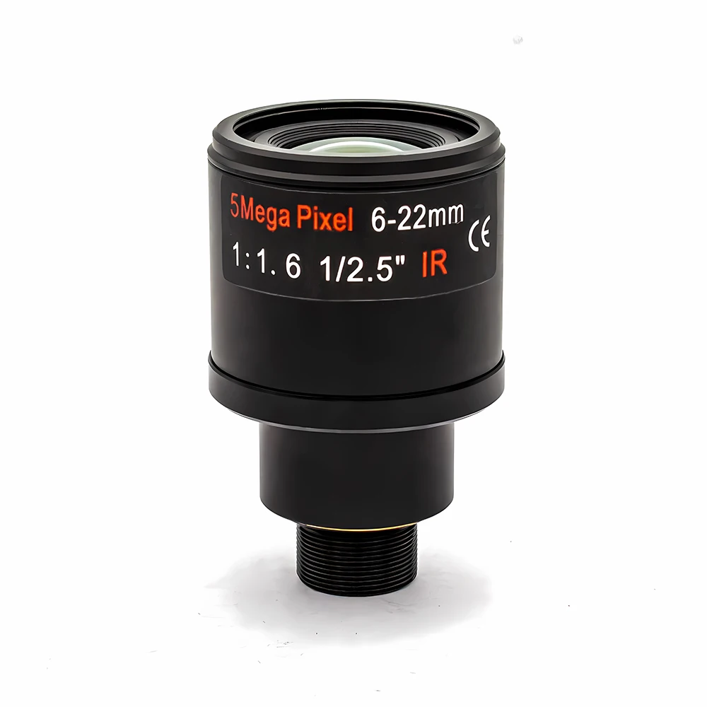 WGWK-56-22A obiektyw zmiennoogniskowy Ultra HD 6-22mm M12 Mount ręczne ustawianie ostrości dla pełnej kamery CCTV kamera monitorująca z widokiem na duże odległości