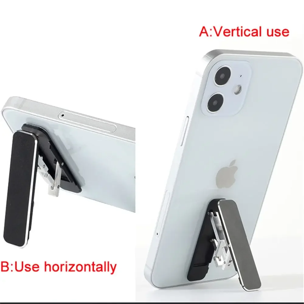 Universal Mini Invisible Foldable Mobile Phone Stand Aluminum Alloy Desktop Mount Material Holder Adjustable Angle For Cellphone