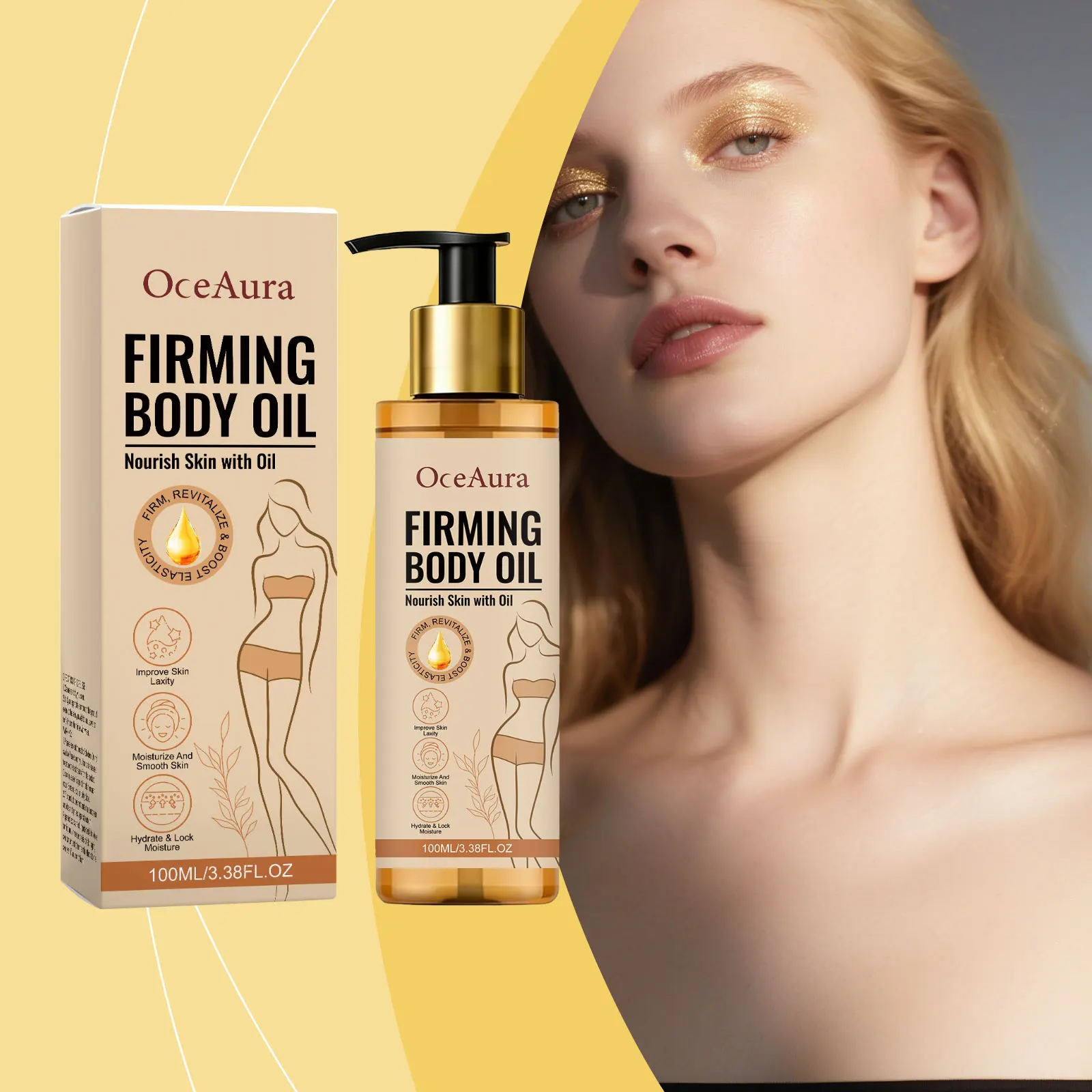Moisturize Body Oil Replenish The Water Smoothes The Skin Anti Dark Spots And Anti Aging Make The Skin Light And Easy To Absorb