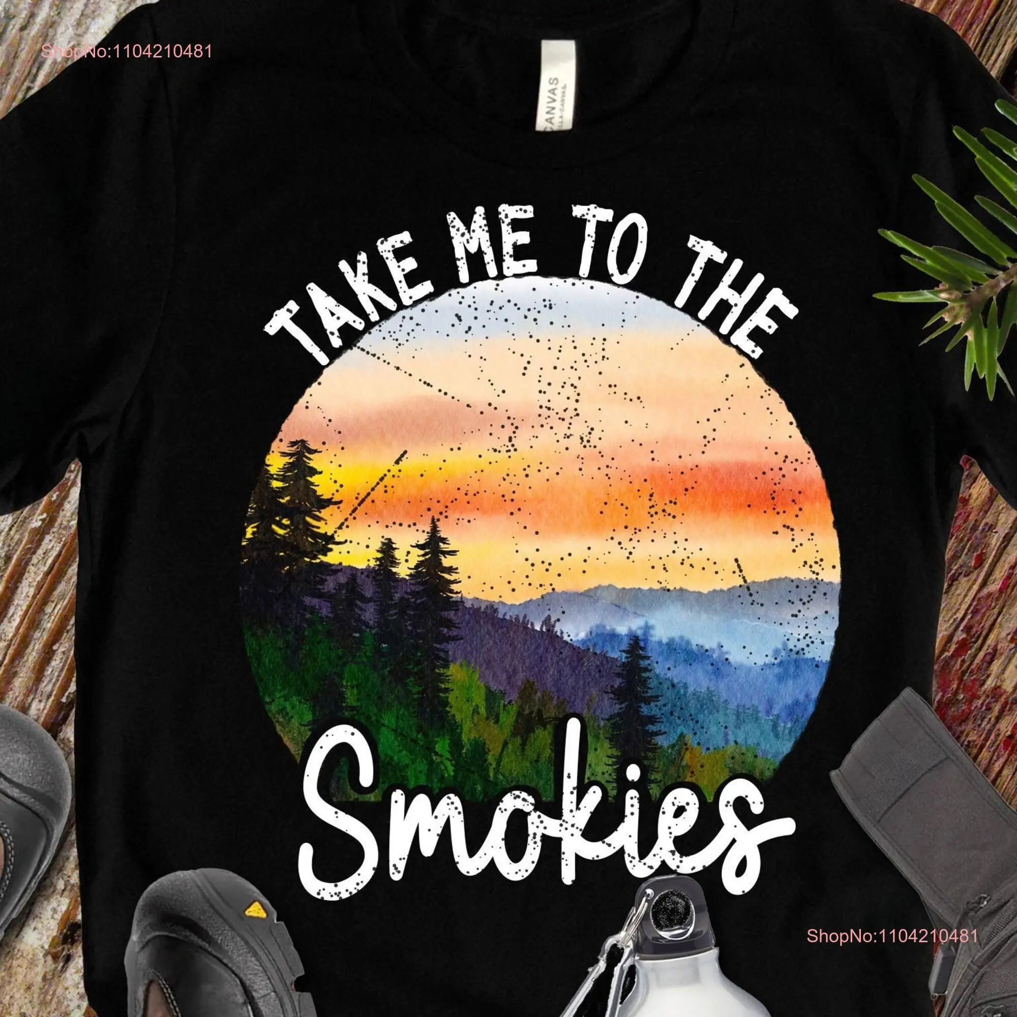 Take me to the Smokies Smoky Mountains National Park T Shirt Retro Vintage Wanderlust Explore Adventure Hiking Lover