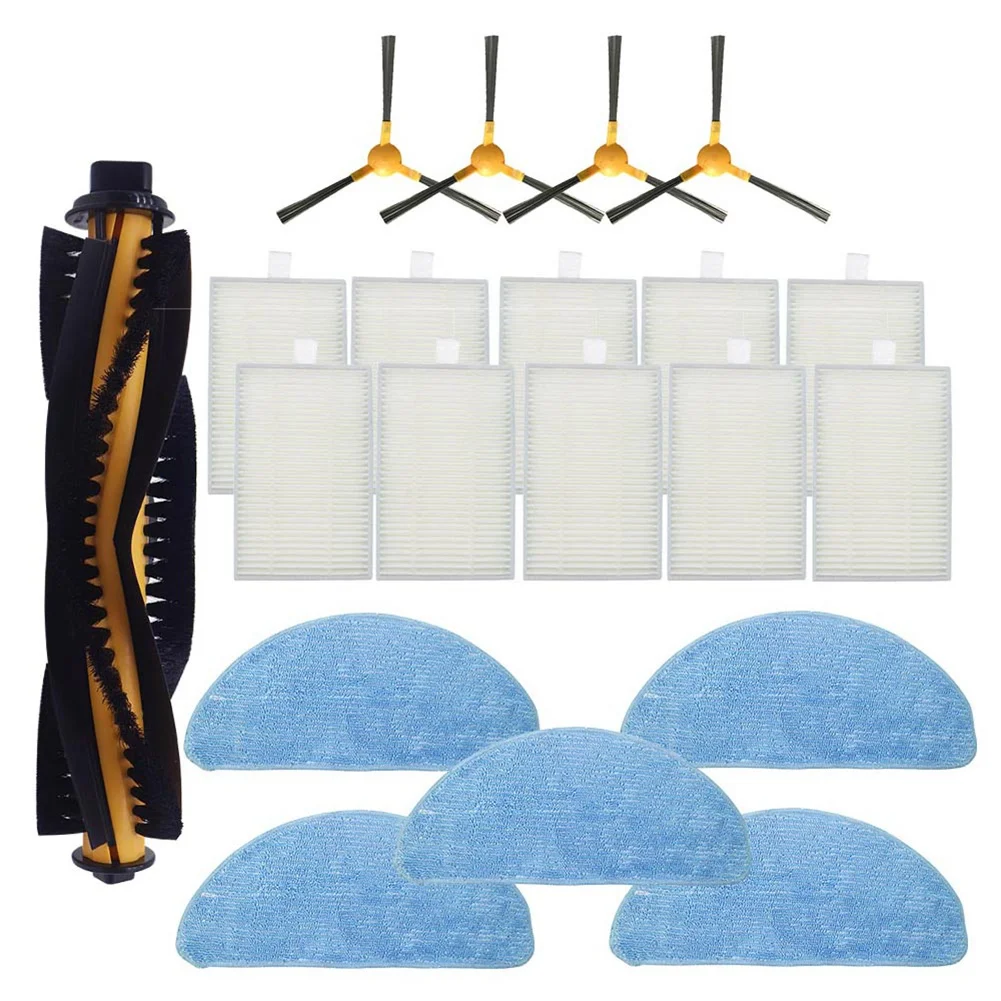 التسوق المنزلي 20 قطعة لـ LIECTROUX C30B روبوت Proscenic 800T 820S جهاز آلي لتنظيف الأتربة أجزاء فرشاة جانبية رئيسية ممسحة قماش فلتر HEPA