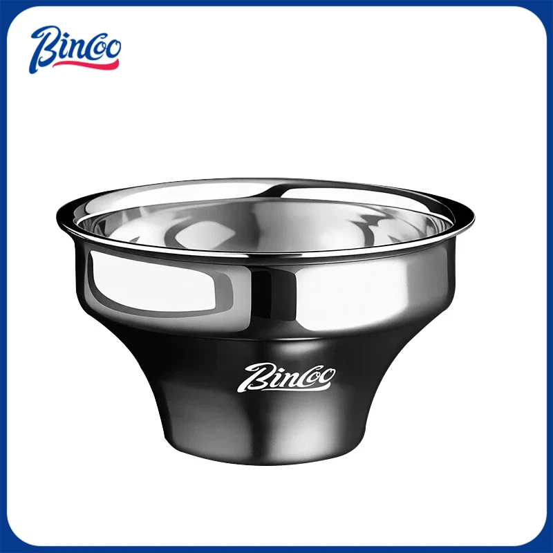 Bincoo 58mm Stainless Steel Stepped Filter Basket – Bottomless Portafilter Precision Bowl, Pressurized Espresso Extraction