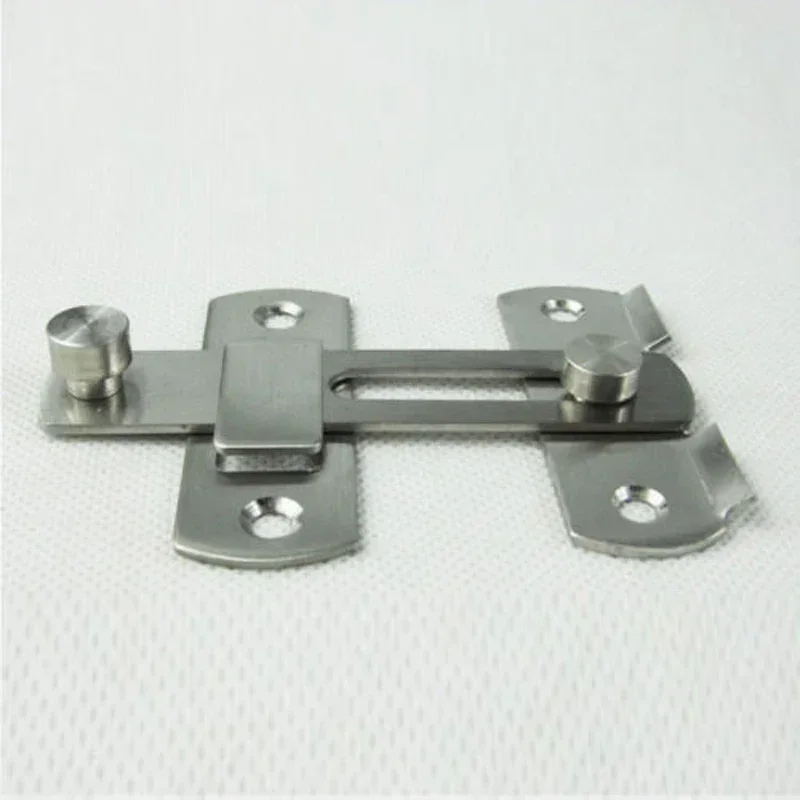 Stainless Steel Door Bolt with Screws Silver Latch Slide Catch Home Safety Gate Hardware Security High Quality