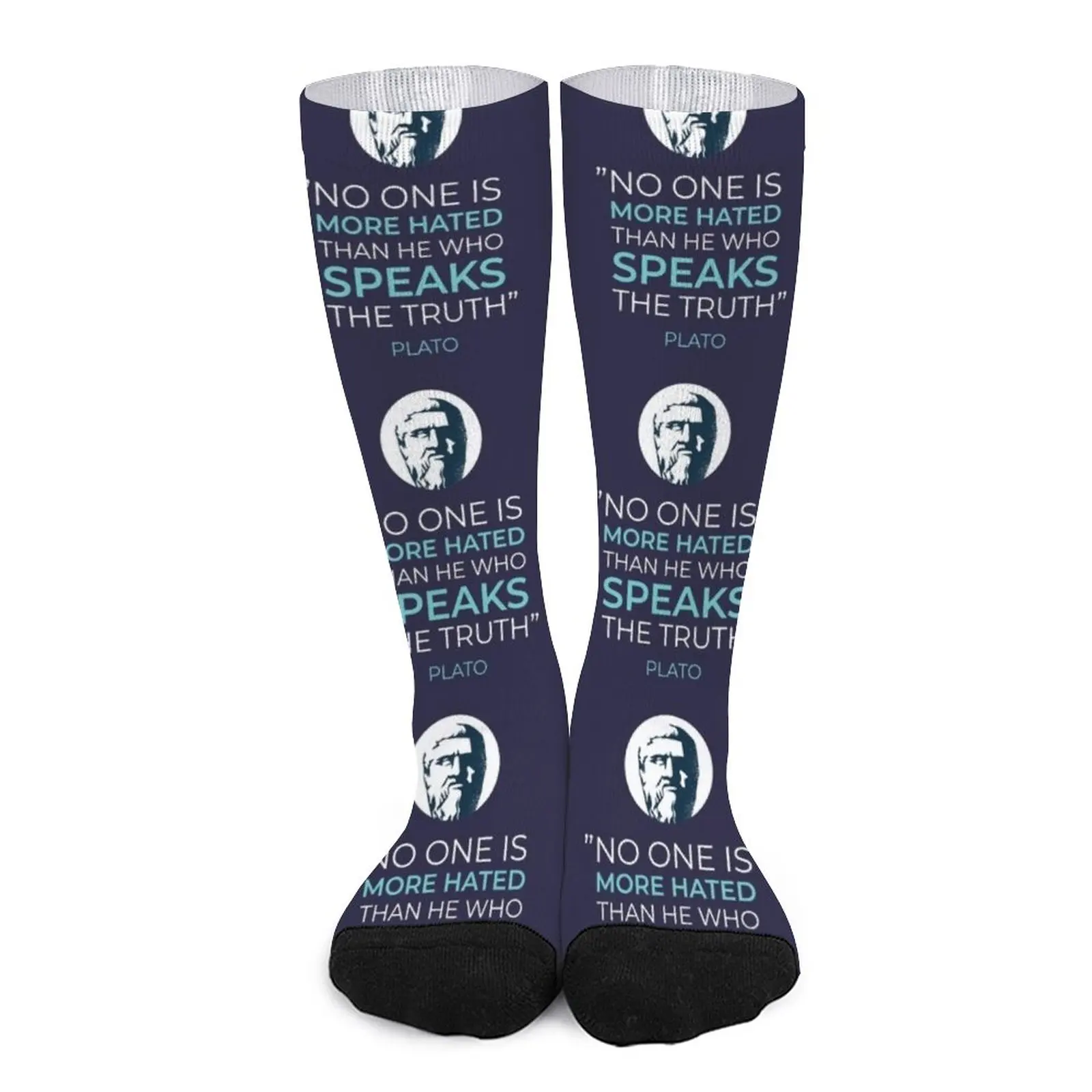 Philosopher, philosophy, Plato quote Socks Running socks man essential Women's socks high Men's soccer sock