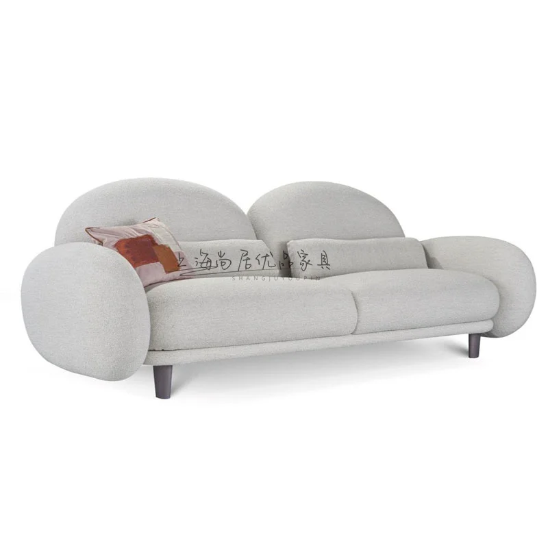 Personalized villa small apartment special-shaped soft cute three-person sofa