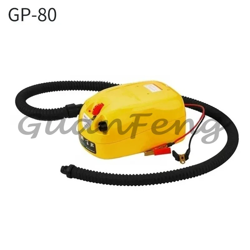 DC12V High-pressure Electric Air Pump GP-80, Compact Inflation Device, Suitable for Inflatable Boats, Boats, Rafts