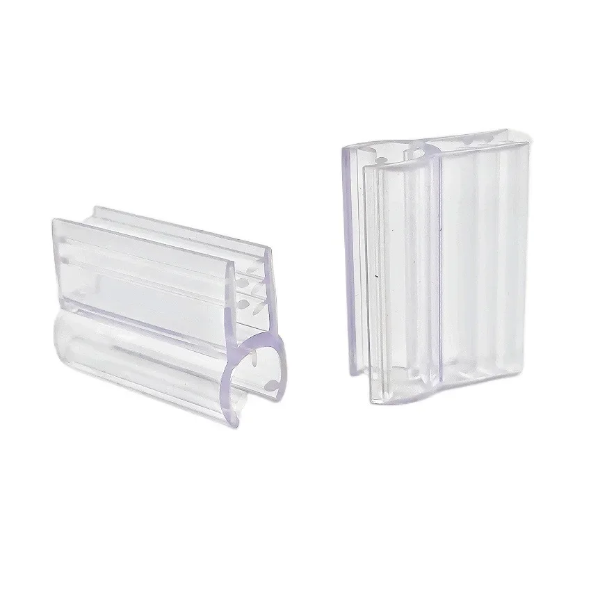 Plastic Soft Tooth Grip Label Pricing Display Clip Clamp Holder Tube Pipe Advertising Card Promotion