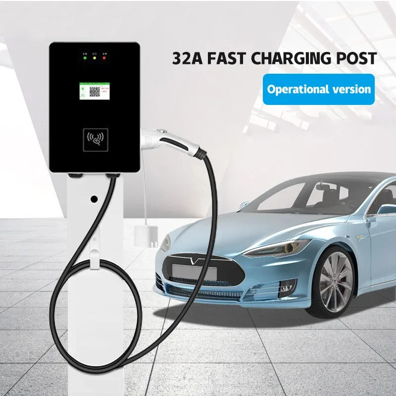 OEM car charging post ev charger type 2 charging pile ev charger 7kw 22kw 32a EV Car Accessories