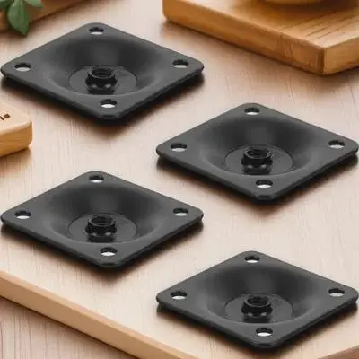 

1 Set Iron 5-Hole Furniture Leg Mounting Plates For Sofa Table Chair Repair Flat Attachment Plates Furniture Leg Connectors