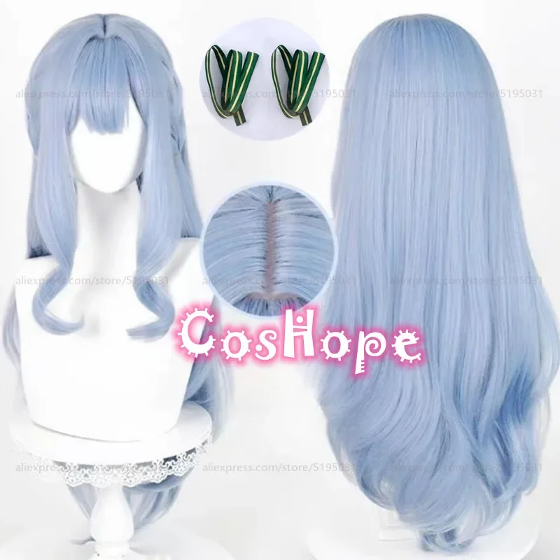 

Togawa Sakiko Cosplay Wig 84cm Long Straight Silver Blue Wig Cosplay Anime Heat Resistant Synthetic Wigs