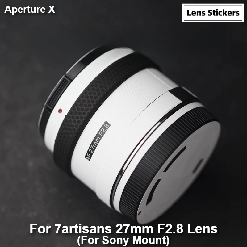 For 7artisans 27mm F2.8 STM For Sony Mount Camera Lens Sticker Coat Wrap Protective Film Protector Decal Skin AF27F2.8
