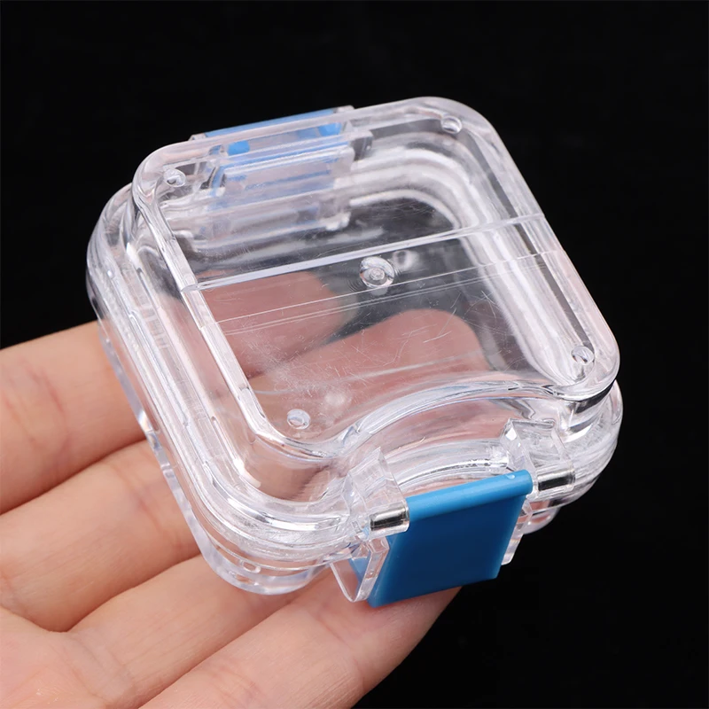 1pcs Denture Storage Box With Transparent Flexible Film Dentist Material Dental Plastic Membrane Boxes Small Dental Crown Box