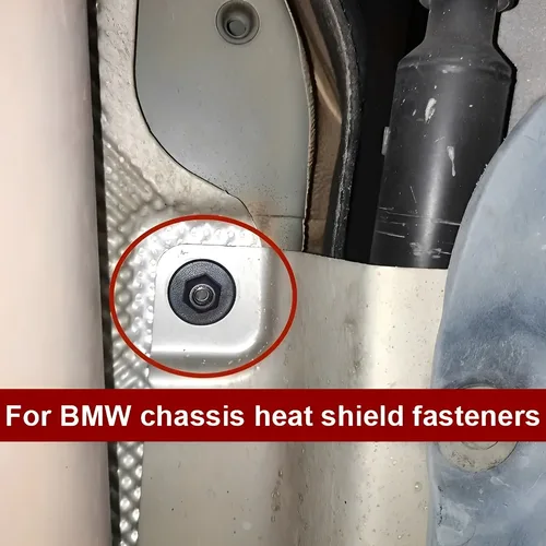 Imagen 2 del producto Clip de retención para guardabarros de coche, sujetador para BMW X3 X5 X6, tuerca de montaje en chasis, ojal, piezas de repuesto de carrocería de plástico negro