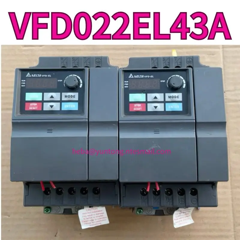 Used frequency converter VFD022EL43A, 380V2.2KW