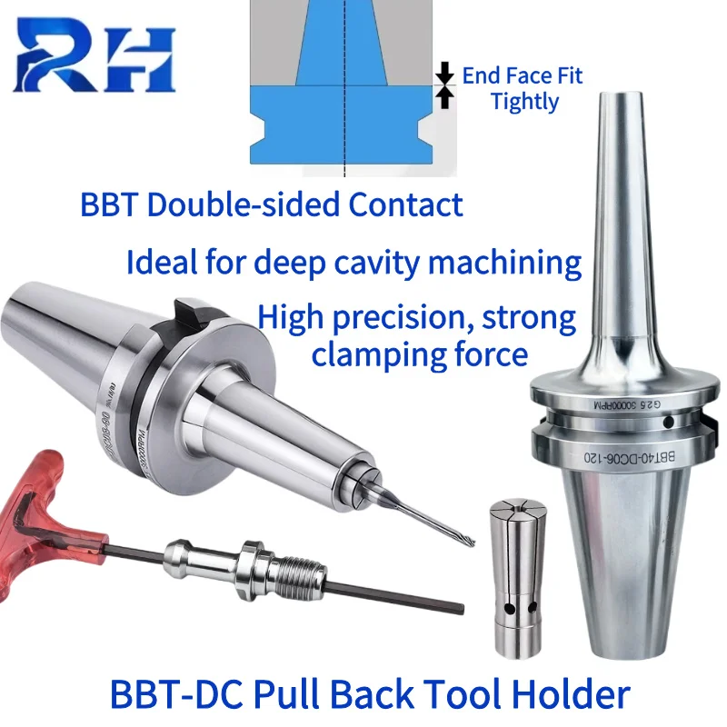 BT BBT-DC SDC Pull Back Tool Holder BBT30 BBT40 DC04 DC06 DC08 DC12 Collet Tool Holder CNC Milling Lathe Machining Center Tools