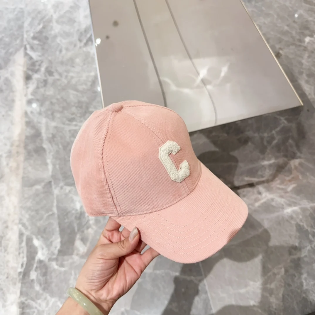 EVACANDIS Pink Baseball Cap Hat Women Ladies Luxury High Quality European Runway Designer