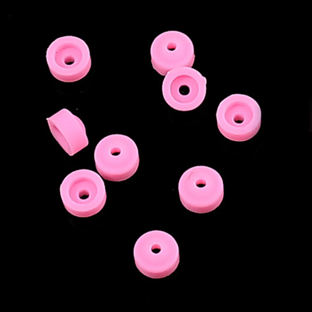 20 Stuks Boor Stofkappen Siliconen Anti-Stofkappen Voor Elektrische Bestand Bits Manicure Tool Accessoires Slijpen Hoofd Schilden nail Art