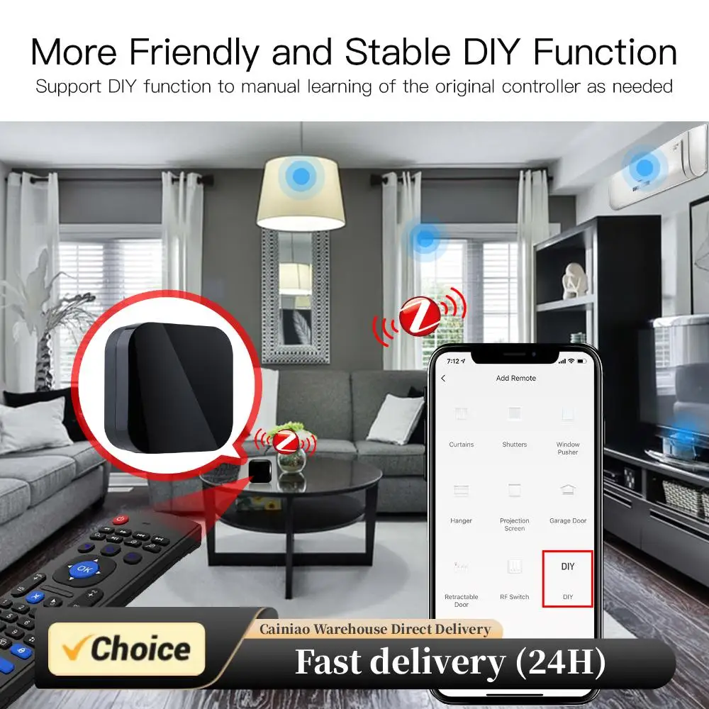 Tuya ZigBee IR التحكم عن بعد لمكيف الهواء التلفزيون المنزل الذكي الأشعة تحت الحمراء وحدة تحكم عن بعد عالمية ل Alexa Google Home