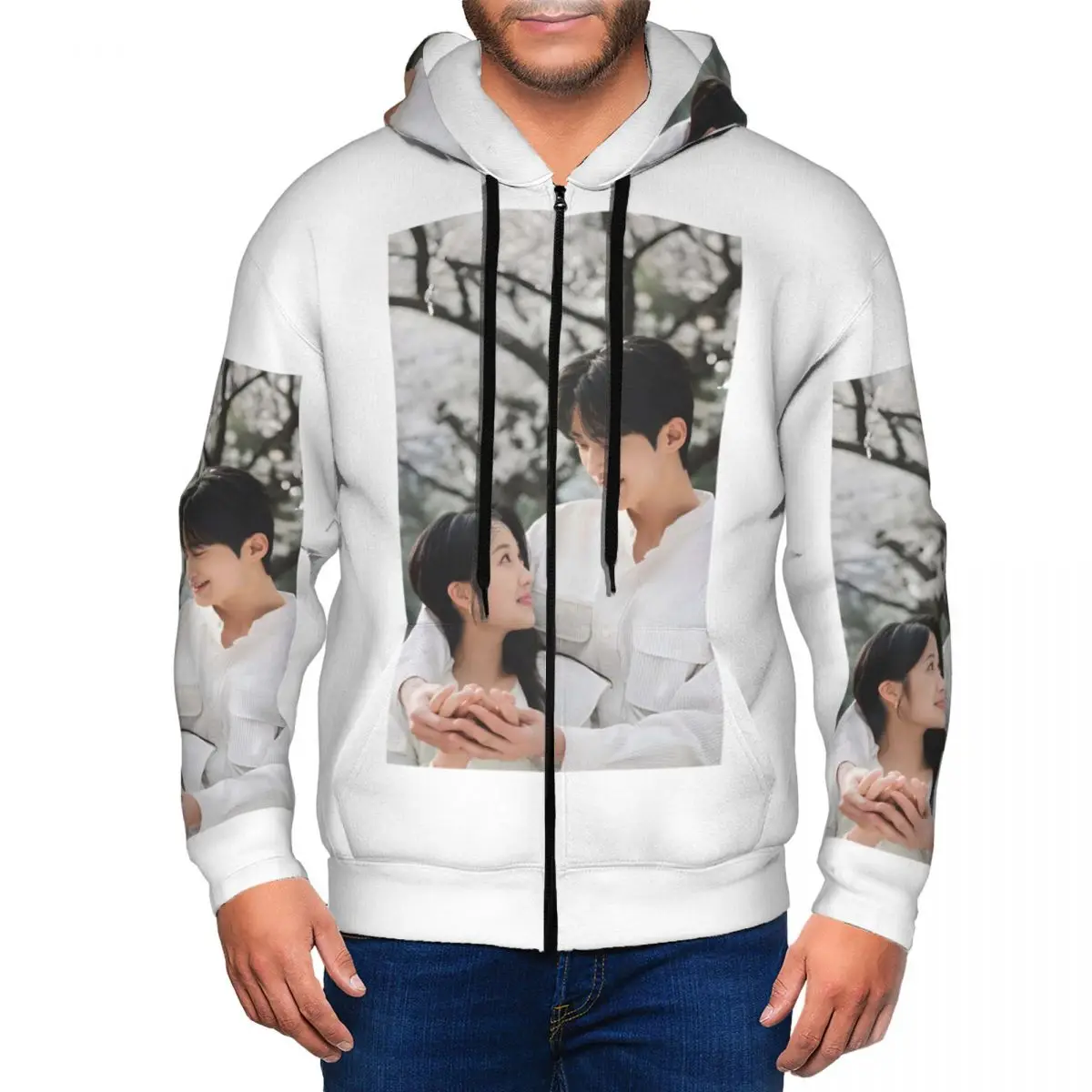 Lovely Runner K-drama Byeon Woo Seok Zipper Hoodie Hip Hop Pullover Autumn Winter Men Women Sweatshirt Long Sleeve Tops