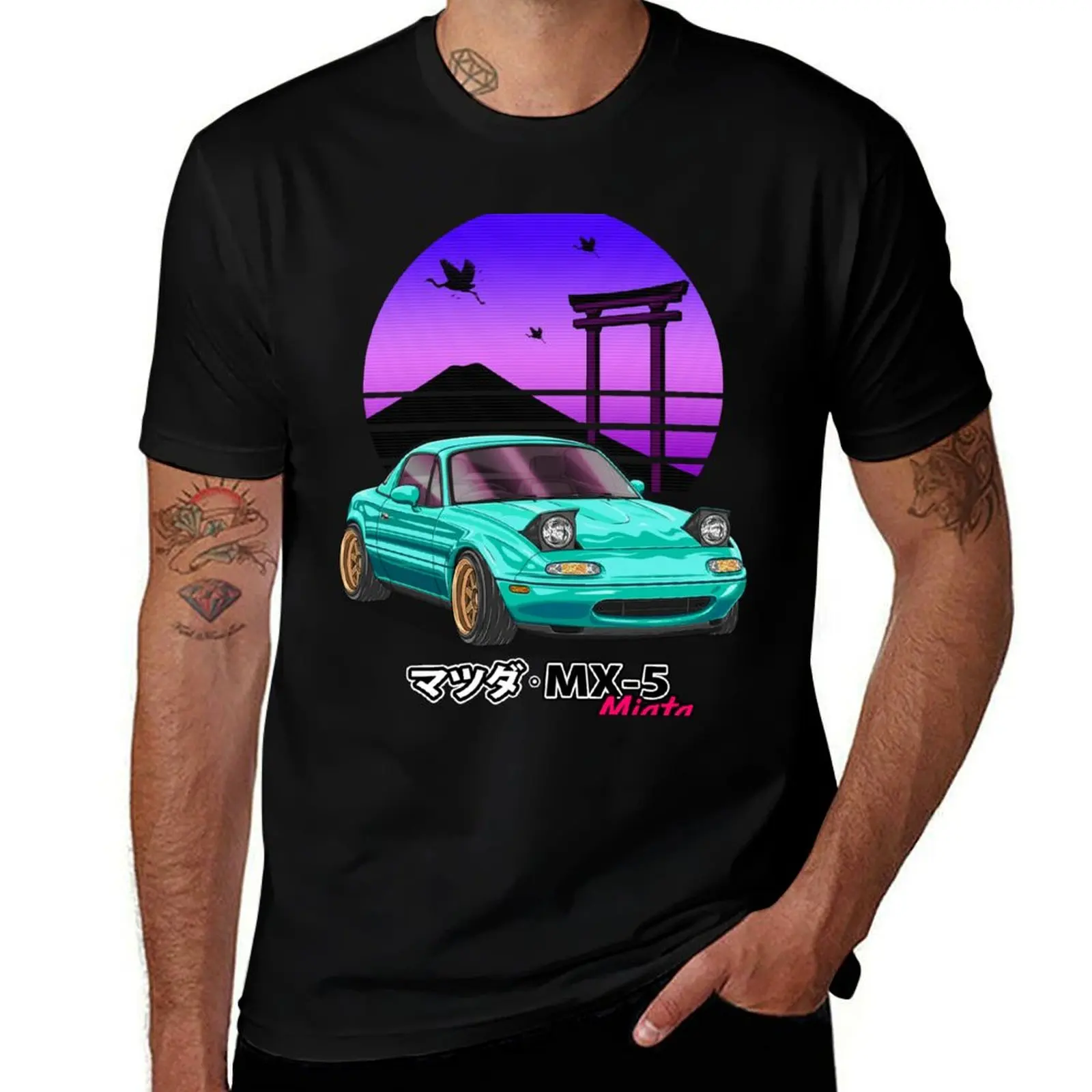 

Nippon JDM Green MX5 Miata T-Shirt Luxury man basketball graphic tees rapper graphic tees blue lock luxury clothes men