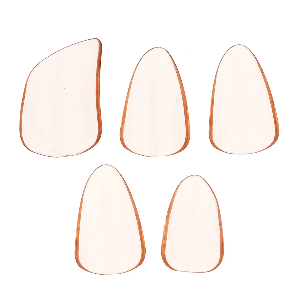 

5pcs Pipa Nails Orange Guzheng Finger Protectors Nail Covers Lightweight Durable PC Material Compact Easy Clean for Lute