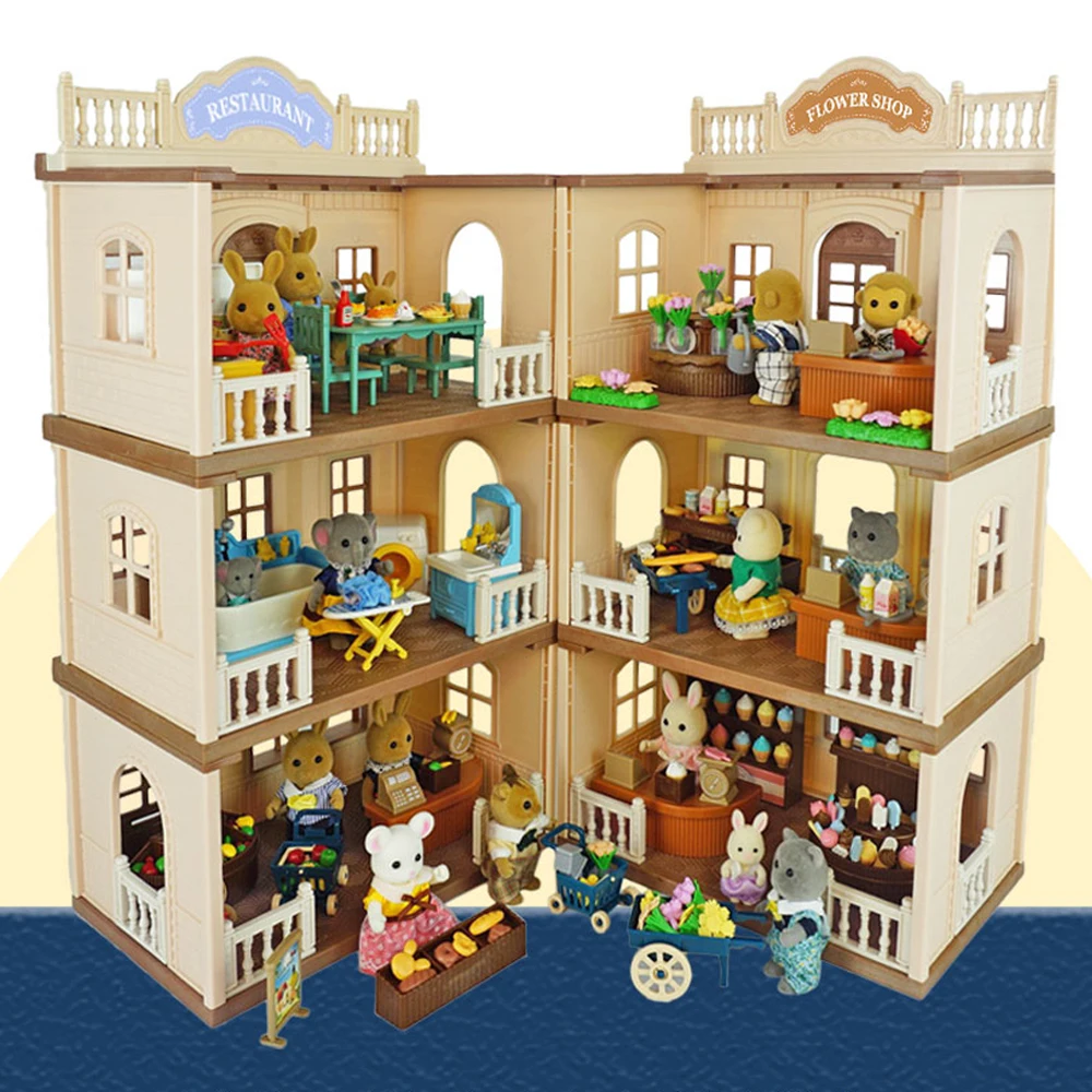 1:12 miniatur Möbel Wald Familie Home Küche Spielzeug Mini Puppenhaus Zubehör Simulation Zimmer Set Mädchen Spielen Haus Spielzeug Geschenk