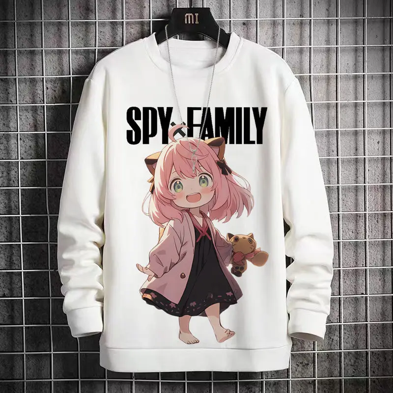 

Anime Game Spy X Family Anya Print Crewneck Fleece Sweatshirt 2D Unisex Joel Foggie Autumn Winter Trend