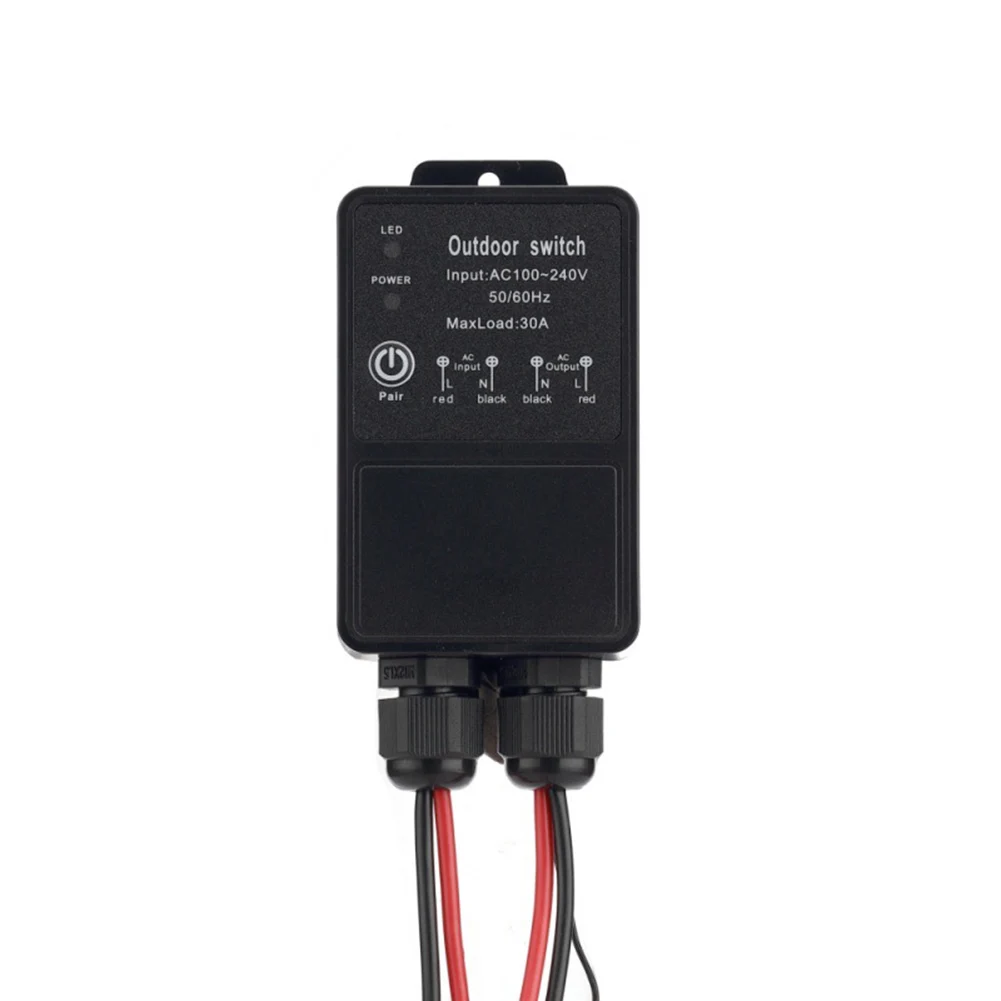 

IP65 Rated Outdoor Waterproof Switch Remote Control Applications 30a Relay For Light Control Working Voltage AC100-240V