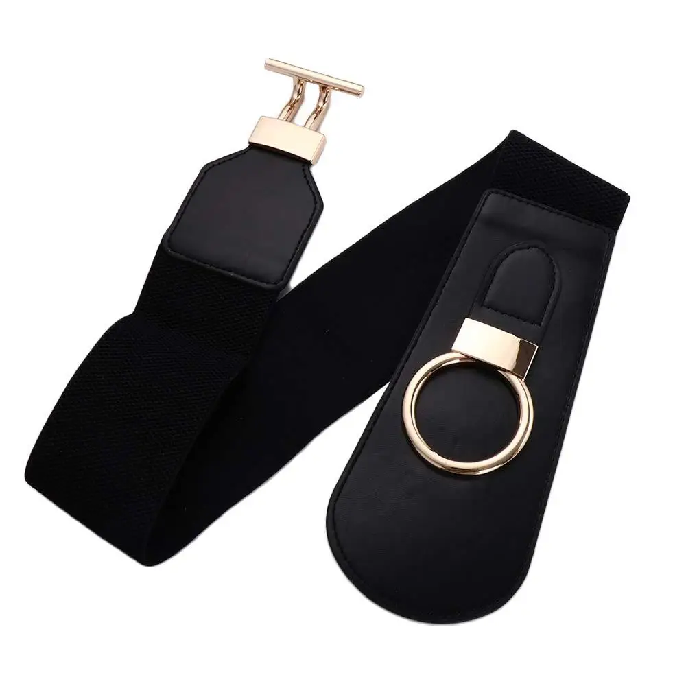 Cummerbund Hollow Elastic Corset กว้าง OT หัวเข็มขัดผู้หญิงเสื้อชุดตกแต่งเข็มขัดเอวเกาหลีสายรัดเอว