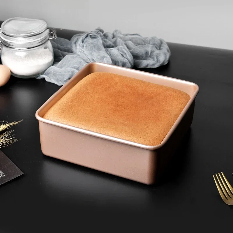 New DIY Rectangular Carbon Steel Baking Tray 7/8/9/10/11 Inch Non Stick Cake Mold Household Baking Tools Oven Bread Baking Trays