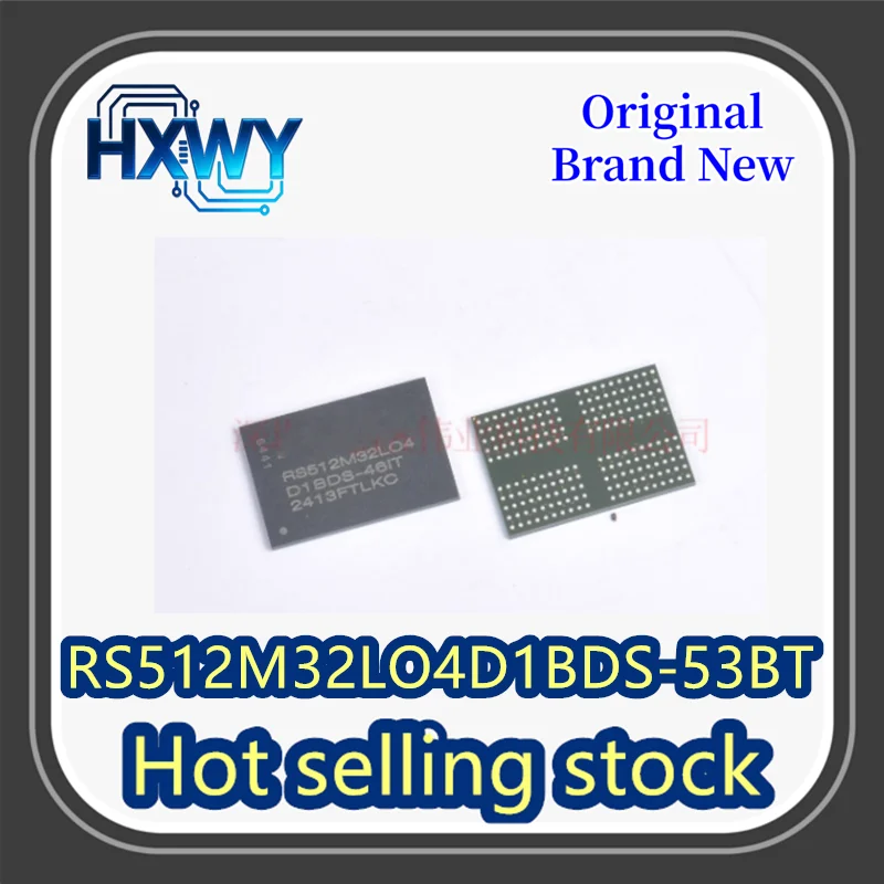

(10/50 pieces) RS512M32LO4D1BDS-53BT FBGA200 LPDDR4 2GB memory IC chip brand new and original.
