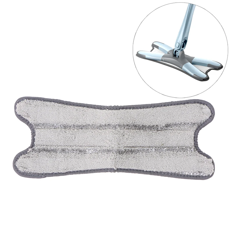 X-Type Floor Mop With 3 Replaceable Cloth Heads 360 Degree Squeeze Flat Mop Hand-Free Wash Household Lazy Mop Home Cleaning Too