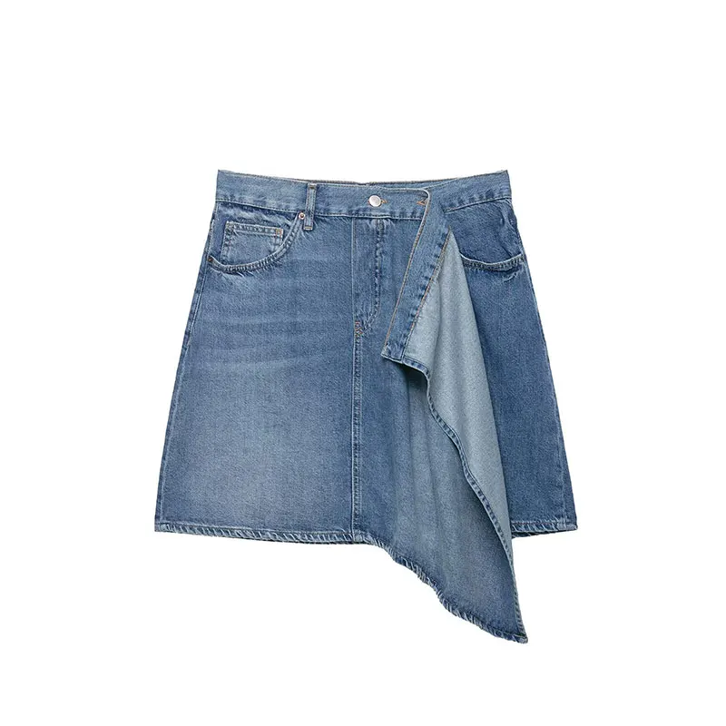 2026 Y2K Autumn Women Asymmetric Slimming Denim Mini Skirt Women's Fashion Casual Versatile Shorts Mini Skirts dress