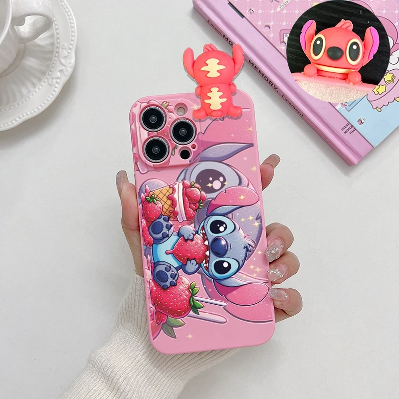  3D Stitch Doll Case For Xiaomi Mi 13 12 Lite POCO M6M3M4 12 F5 Pro 5G X4 GT M5S F5 F3 X3GT Redmi Note 11S 10 K60 Pro 50 Cover