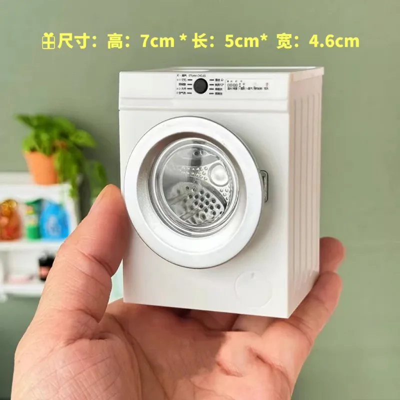 

1/12 Scale Dollhouse Miniatures White Washing Machine Washer Home Appliance Mini Furniture Model Toy DIY Dolls House Accessories