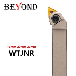 BEYOND White WTJNR2020K16 WTJNR2525M16 WTJNR1616H16 Spring Steel External CNC Holder W-Type Lever Lock for WNMG0804 Inserts Bar