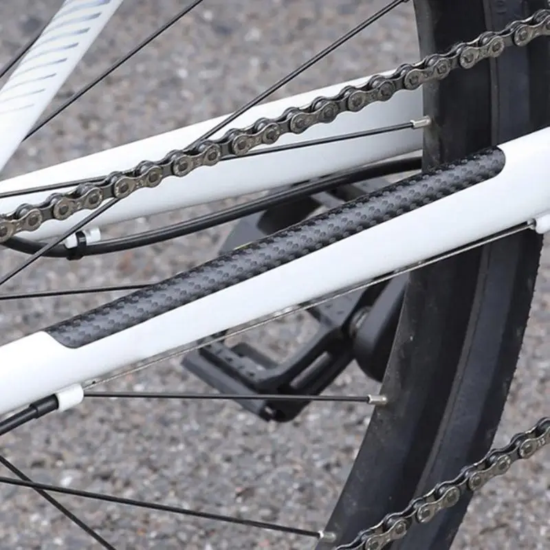 

R6FE Durability Bicycles Chain Frames Protectors Set Sticker Road Bike Chain Guard