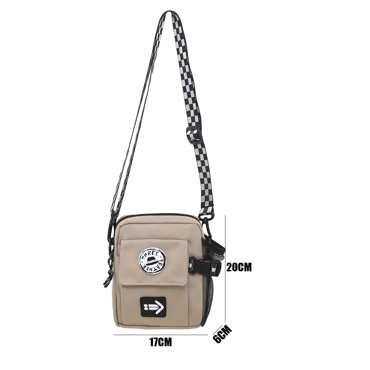 Shoulder bag for men and women, Japanese style casual bag, simple fashion small Cross bag for female students, new design